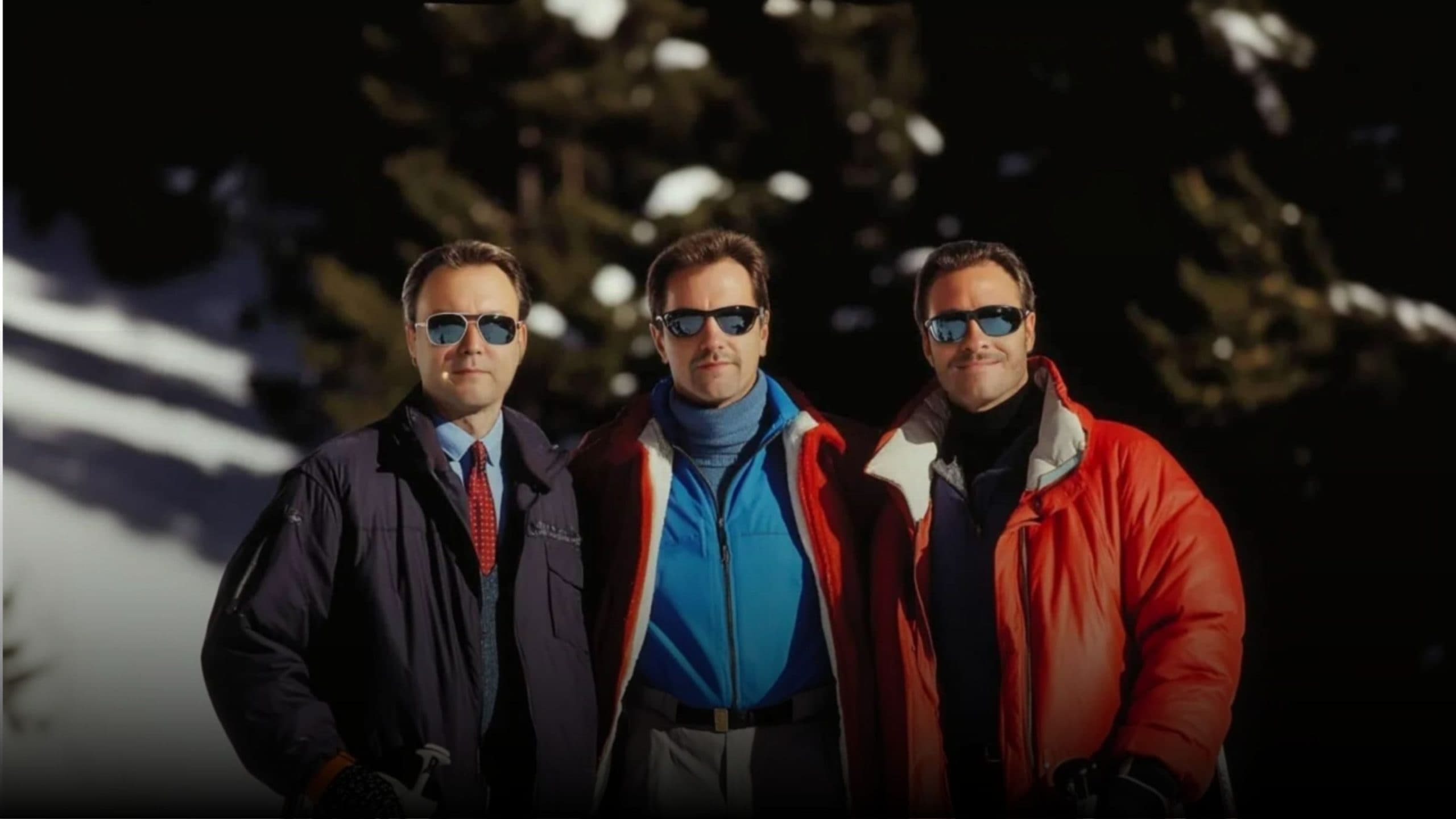 The Carbon Film crew together on a group ski trip